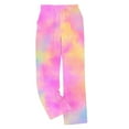 thumbnail image 4 of Simua Women's Tie-dye Printed Wide Leg Pants Elastic Waist Side Pocket Casual Trousers S-XXL Lounge & Outdoor Pants, 4 of 5