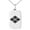 Silver, variant on Stainless Steel Takeda Samurai Crest Engraved Small Rectangle Dog Tag Charm Pendant Necklace