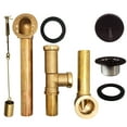 thumbnail image 6 of Westbrass 14" Brass Bathtub Assembly with Trip Lever and Strainer Drain, Oil Rubbed Bronze, 6 of 17