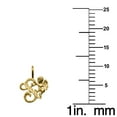 thumbnail image 2 of Genuine 14k Yellow Gold 0.59" Cherub Script Initial Letter S Necklace 16", 18", 20", 22" Trendy Charm Initial Necklaces for Women, 2 of 8