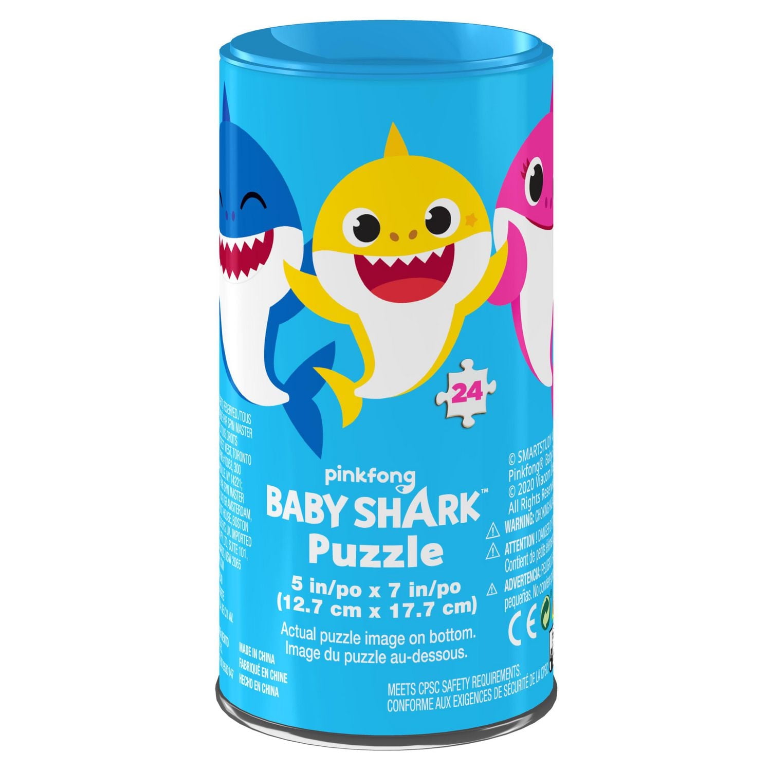 Baby Shark Jigsaw Puzzle in Tube, for Families and Kids Ages 4 and up