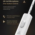 thumbnail image 3 of QKZ ZXD Auriculares con cable 3.5mm portátil portátil 360 grados en audio auricular interior exterior transmisión en vivo ejercitando auriculares caminando plateado con micrófono Noticed EL014470-04, 3 of 7