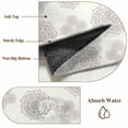 thumbnail image 6 of Vintage Bohemia Round Area Rug 6Ft Washable Circle Rugs for Bathroom Office, Gray Flowers Boho Pattern Cream Non-Slip Carpet Floor Mats Indoor Outdoor Carpet Runner Aesthetic Home Decor, 6 of 8