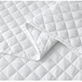 thumbnail image 6 of Chezmoi Collection Teo 3-Piece White King Size Quilt Set - Diamond Stitched Lightweight Microfiber Bedspread Set Bedspread Set for All Seasons, 6 of 9