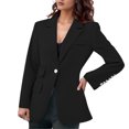 thumbnail image 2 of Casual Blazers for Women 2025 Long Sleeve Notch Lapel Collar Slim Fit Business Casual Work Office Jacket, 2 of 7