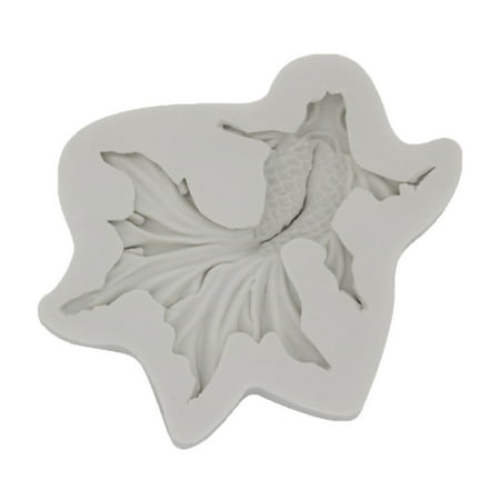 

Xinqinghao Goldfish Silicone Fondant Molds Cake Candy Chocolate Decorating Tools DIY Craft Project Grey