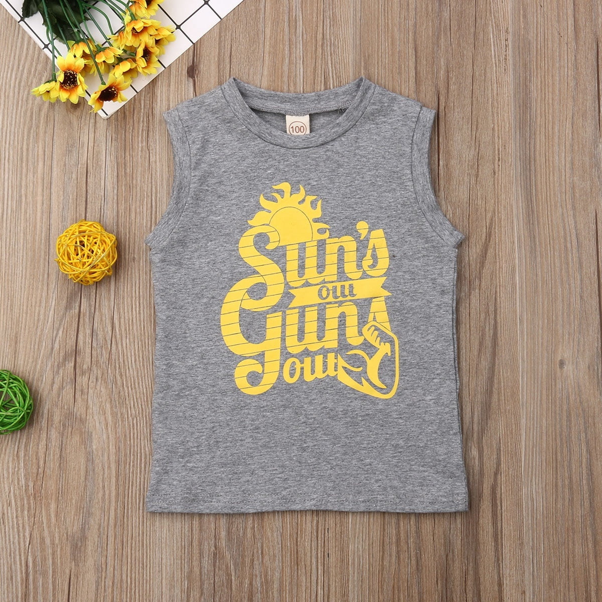 baby sleeveless t shirts