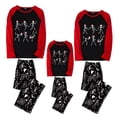 thumbnail image 3 of LuLiaMenton Family Halloween Pajamas Skeleton Spider Web Red Plaid Family Sleepwear, 9-10Y-Kid, 3 of 5