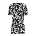 thumbnail image 4 of Fengactive Women's Plus Size Pajama Set Cute Cartoon Print Sleepwear Short Sleeve Top and Shorts Loungewear, 4 of 6