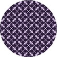 thumbnail image 1 of Ahgly Company Machine Washable Indoor Round Transitional Rich Lilac Purple Area Rugs, 8' Round, 1 of 7