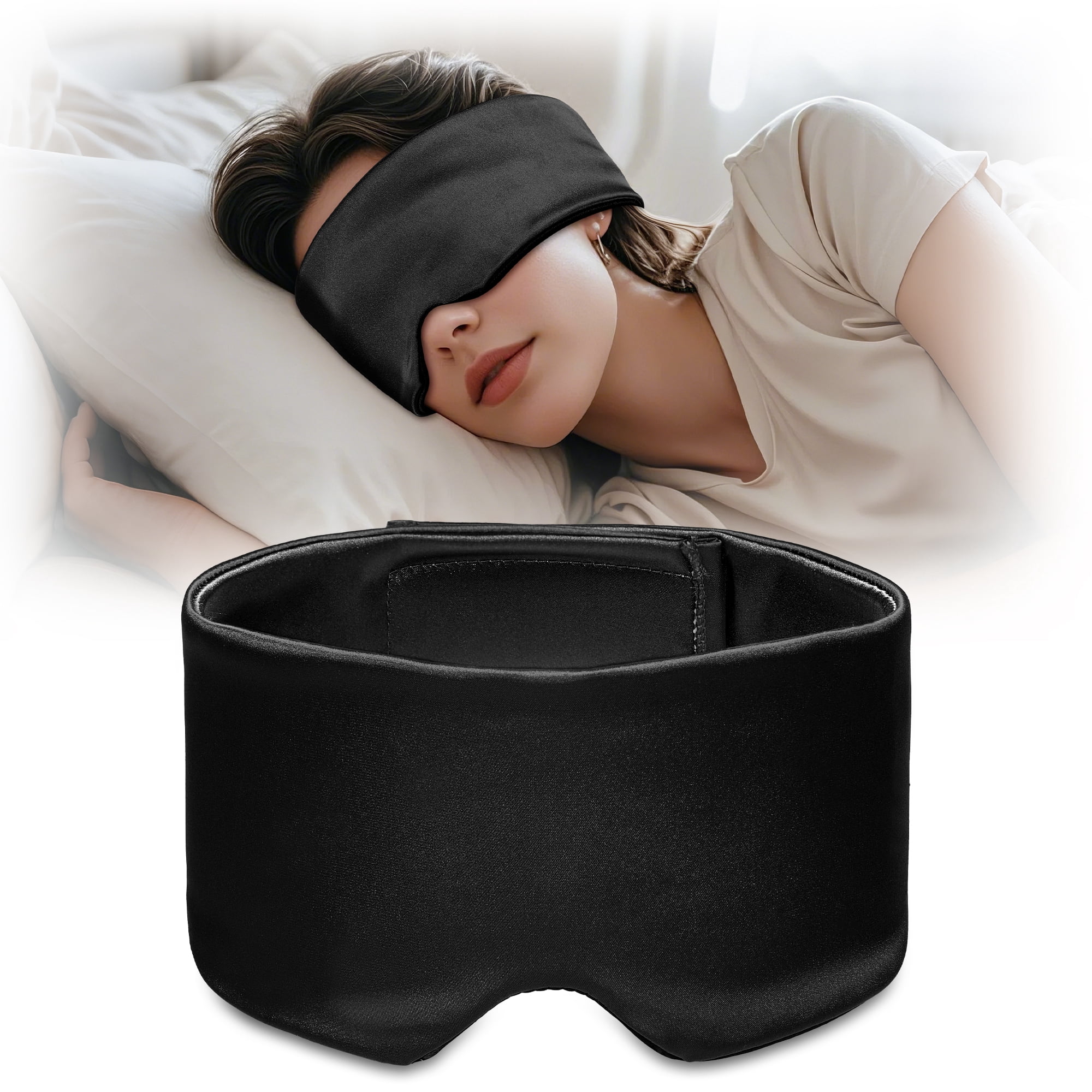 Cold Compress Eye Mask for Migraines and Headache Relief, Cooling Gel Eye Mask for Puffy Eyes, Reusable Ice Pack Sleep Mask, Self Care Gifts for Women