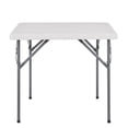 thumbnail image 2 of 2.9ft Square Folding Table Resin Card Table Multipurpose Foldable Table Square Fold Up Table for Indoor Kitchen Dining Room Outdoor Camping Picnic by Naomi Home - White, 2 of 9