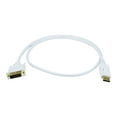 thumbnail image 2 of Monoprice - Adapter cable - DisplayPort (M) to DVI-D (M) - 3 ft - white, 2 of 3