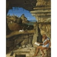 thumbnail image 3 of Giovanni Bellini 20x24 Black Modern Framed Museum Art Print Titled - Saint Jerome Reading (1505), 3 of 5