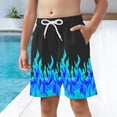 thumbnail image 5 of ATOGUTA Boys Swimming Shorts Bathing Suit Boys Swimsuit Swimwear Quick Dry Swim Trunks Kids Beach Board Shorts Size 4T-15, Sky Blue, 5 of 6