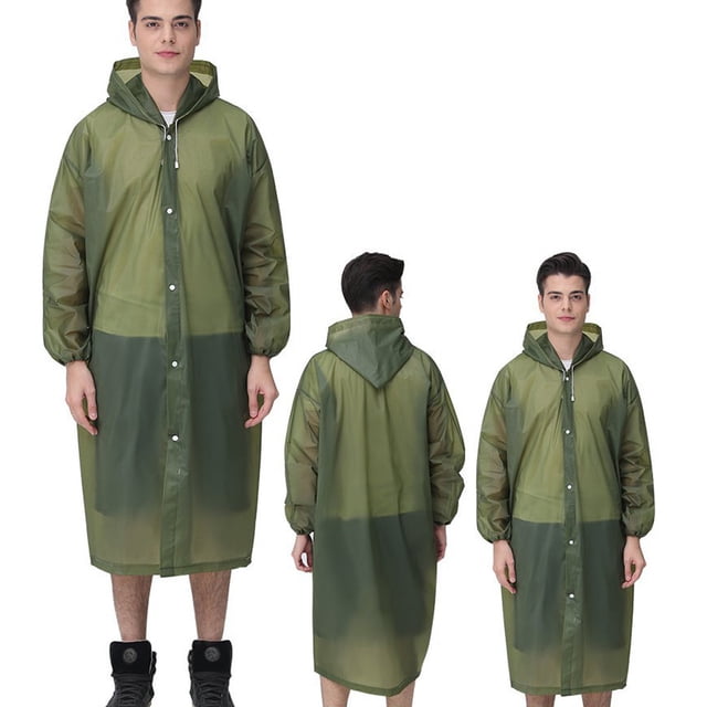 LSLJS Imperméable de Voyage pour Hommes Mode Adulte Épais Transparent EVC Imperméable, Accessoires de Maison