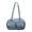Blue, variant on Women's Denim Bowler Bag with Two Magnetic Snap Front Flap Pockets Zippered Main Compartment Inner Zipper Pocket Fixed Top Handle Lightweight Hobo Tote for Daily Work Travel