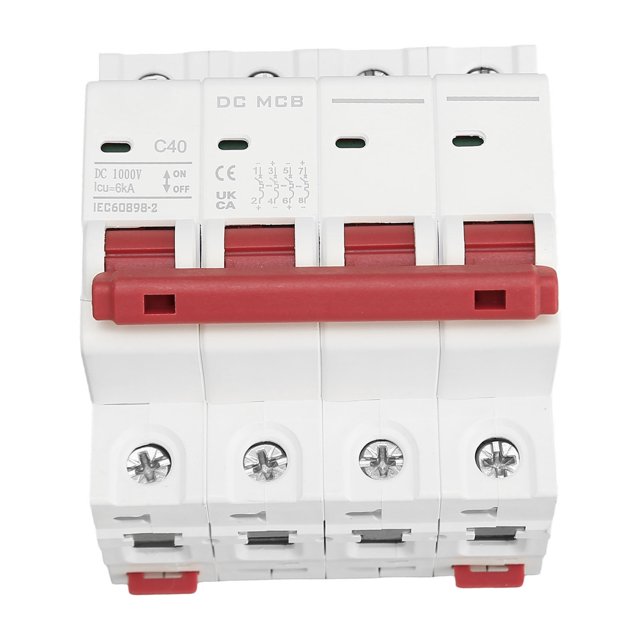 Disyuntor de CC 4P 40 A ANGGREK DZ47s 63Z retardante de llama CC 1000 V