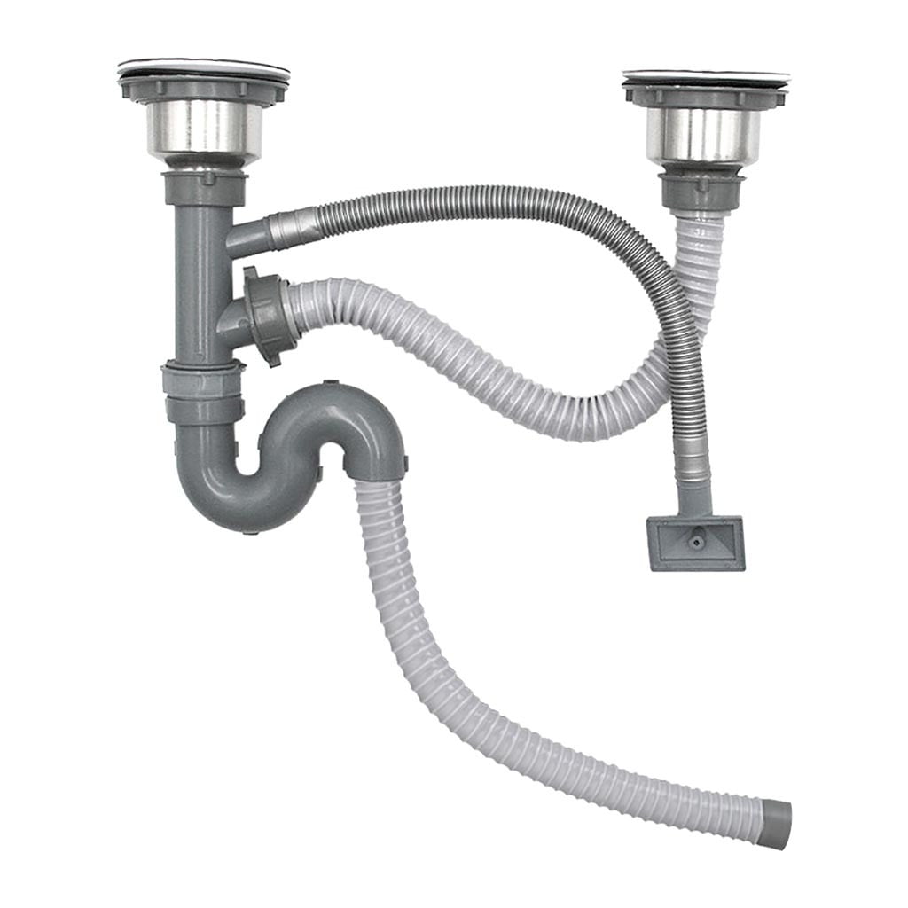 Sunward Double Sink Drains Kitchen Sink Pipe Hose Fitting Plumbing