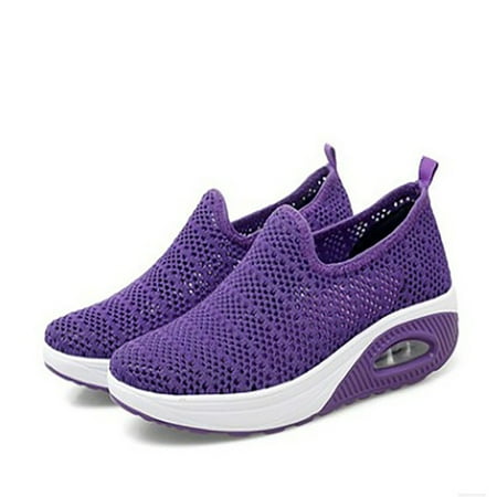 

Women\ s Mesh Upper Shoes with Air Cushion Lightweight Walking Shoes Outdoor Footweat Breathable