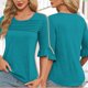 thumbnail image 2 of Camiseta con Capucha de Cuello Redondo de Estilo Étnico de Impresión de St. Patrick para Mujeres, 2 of 6