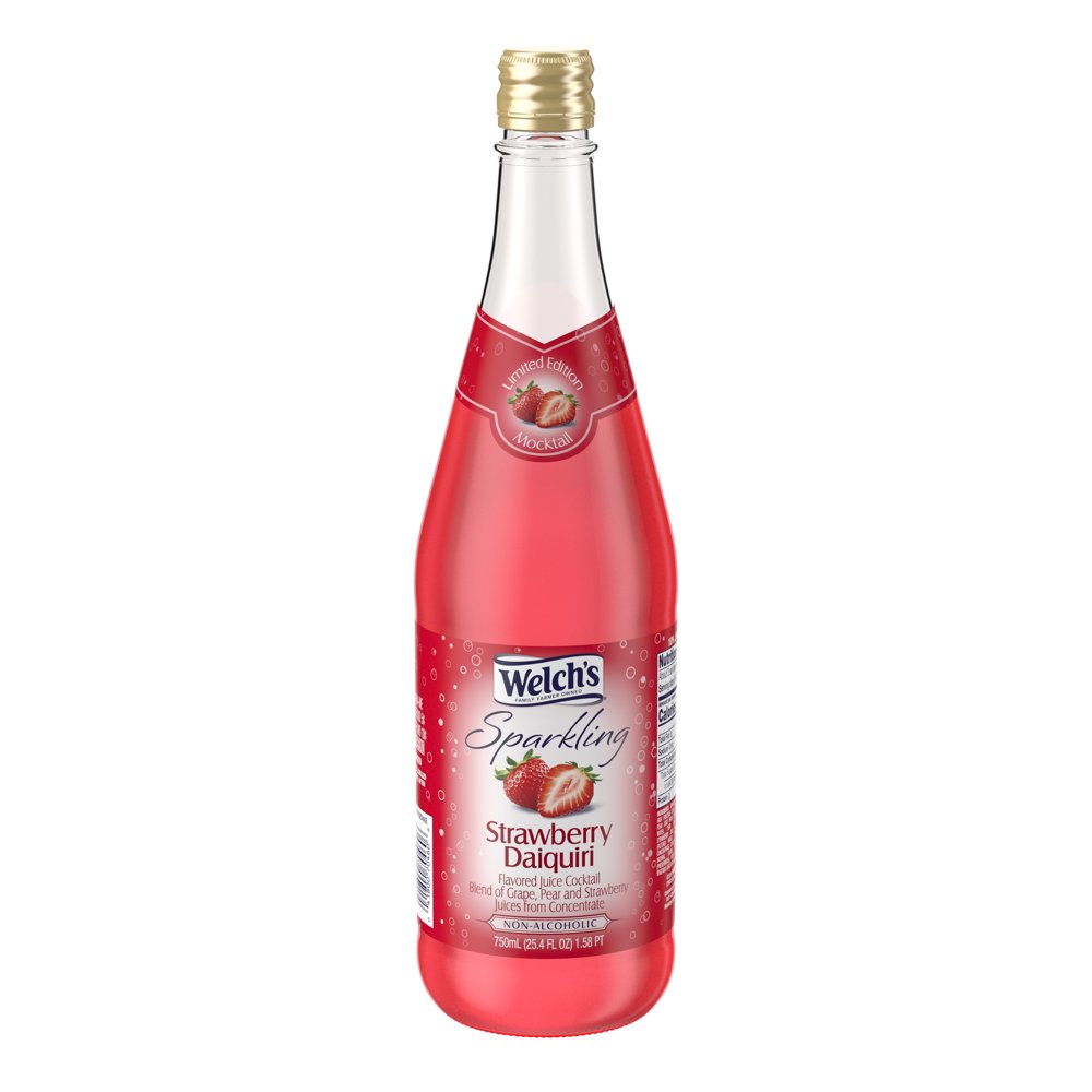 Welch's NonAlcoholic Sparkling Strawberry Daiquiri Juice Cocktail, 25.