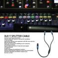 thumbnail image 4 of XLR Splitter Cable, XLR Balanced Cord 3 Pin Prevent Interference 23.6in HiFi Sound Double Layer Shielding Noise Reduction  for Microphone, 4 of 7