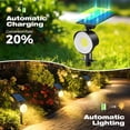 thumbnail image 4 of Focos solares nipify de 4 unidades, 53 LED, impermeables, luz blanca cálida, 4 of 7