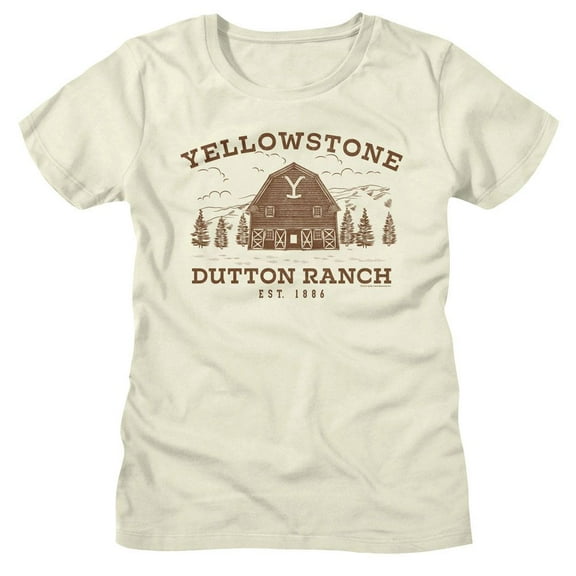 Yellowstone Dutton Ranch Montana Vintage White Women's T-Shirt