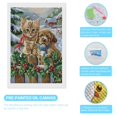 thumbnail image 3 of Diamond Art Kits for Adults, Christmas Kitten PuppyDiamond Painting Kits for Beginners, Frameless Round 5D Full Drill Diamonds Art Gem Art Crafts Home Decor Gifts, 3 of 8
