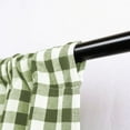 thumbnail image 4 of Woven Trends Room Darkening Window Valance, 58W x 14L Inches Top Rod Pocket Checkered Gingham Curtain Valance Scarf, Modern Farmhouse Window Curtain Valance Classic Buffalo Checked Plaid, Sage, 4 of 7