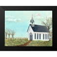 thumbnail image 2 of Moore, Regina 18x15 Black Modern Framed Museum Art Print Titled - Country Church IV, 2 of 5