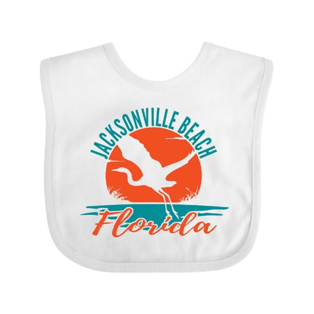 

Inktastic Jacksonville Beach Florida Vacation Trip Gift Baby Boy or Baby Girl Bib