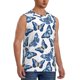thumbnail image 2 of Fotbe Beautiful Butterflies Men's Camiseta sin Mangas Estampada para Hombres, Playera Casual para Gimnasio, Entrenamiento, Playa-3X-Large, 2 of 7