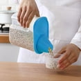 thumbnail image 4 of Sealed Jar with Lid Food Storage Dispenser Container PP Kitchen Rice Cereal Bean Preservation Box  1.9L  Blue, 4 of 9