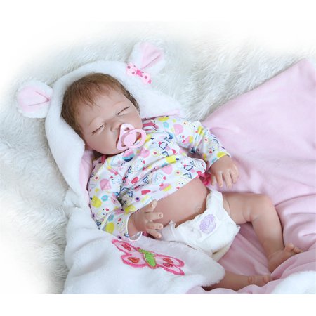 NPK Collection Reborn Baby Doll Soft Silicone vinyl 22inch 55cm Lovely Lifelike Cute Baby Birthday gift Christmas
