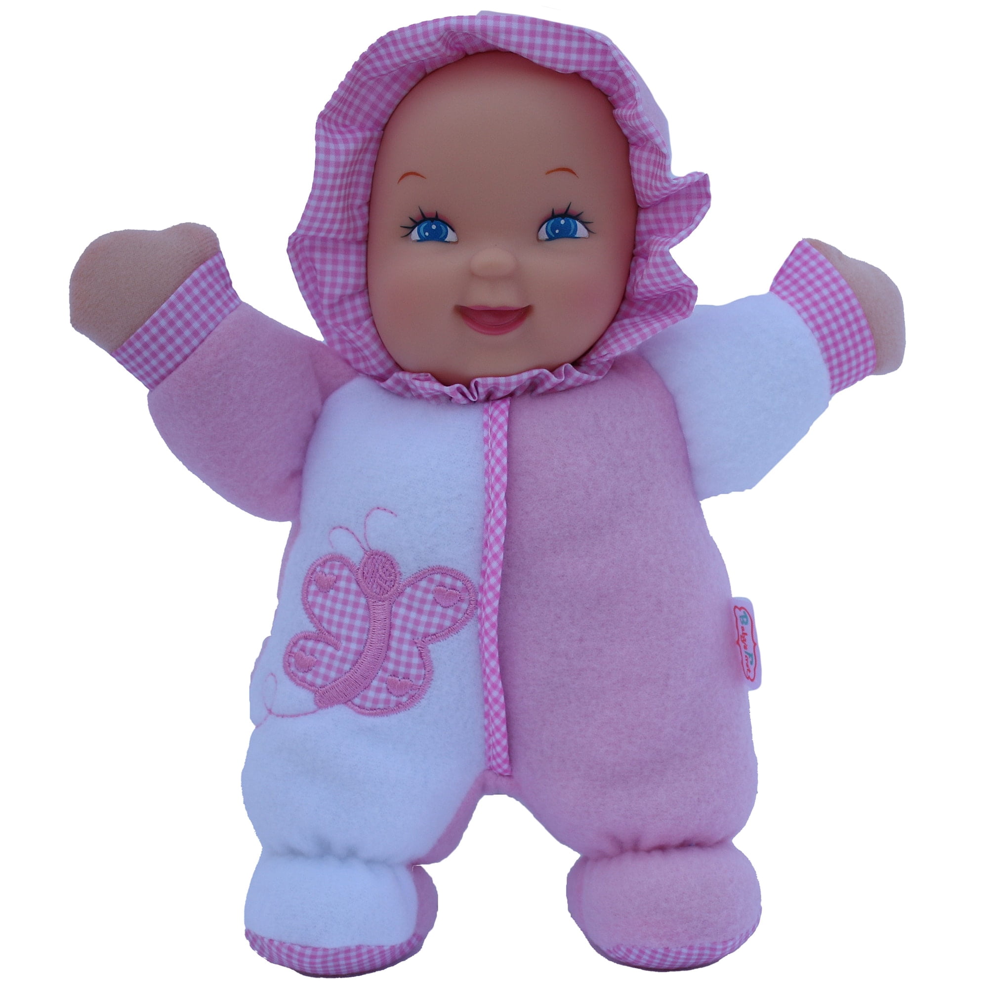 Goldberger Baby's First: 11" Soft & Snuggle Butterfly Doll - Baby's 1st Doll, Machine Washable, Safe for Children & Infant, Ages 0 Months & Up