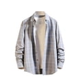 thumbnail image 2 of Blusa y camisa de manga larga con cuello vuelto para hombre, estilo casual, con botones, estampado playero, de manga corta, de poliéster, 2 of 3