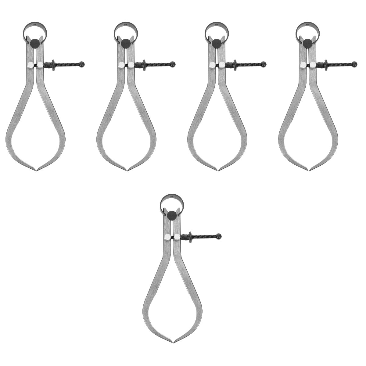 MLINS 5pcs Internal External Caliper Measuring Caliper Universal Caliper Measuring Tool ​