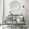 thumbnail image 4 of Stratton Home Decor Ava Round Gold Decorative Mirror, Extra Large, 4 of 5