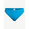 thumbnail image 5 of Time and Tru Women's and Women's Plus Crinkle Mid Rise High Leg Cheeky Bikini Bottoms, 5 of 5
