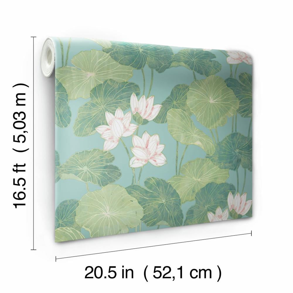 Lily Pad Peel and Stick Wallpaper