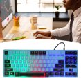 thumbnail image 4 of Desktop Laptop Keyboard, Wired Gaming Keyboard Color Backlit Design Ergonomic Design  For Notebook Computers For Desktop Black,Dark Blue,Blue And Black, 4 of 8