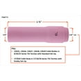 thumbnail image 2 of Long Alumina Nozzle Cups for TIG Welding Torches Series 9/20/25 with Standard Set-Up and 17/18/26 with Stubby Set-Up - Model: 796F73 - #6 (3/8") - (2 PACK), 2 of 4