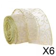 thumbnail image 1 of 6 Cintas Navideñas De Raso Para Proyectos De Manualidades, Decoración De Coronas, Envoltura De Regalos, Estilo A, 1 of 10