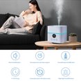 thumbnail image 2 of RKSTN Air Purifier Purifier for Home Bedroom Portable Purifier Desktop USB Cleaner | Humidifier | Aroma Diffuser with Color Night Light Kitchen Gadgets, 2 of 4