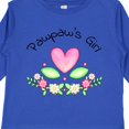 thumbnail image 4 of Inktastic Pawpaw's Girl Heart Flowers Girls Long Sleeve Toddler T-Shirt, 4 of 5