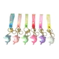 thumbnail image 2 of 6x ballenas de ballenas colgante de bolsas de llaves divertidos colgantes de juguete colgante muñeca muñeca llavero cadena de llave para regalos, 2 of 8