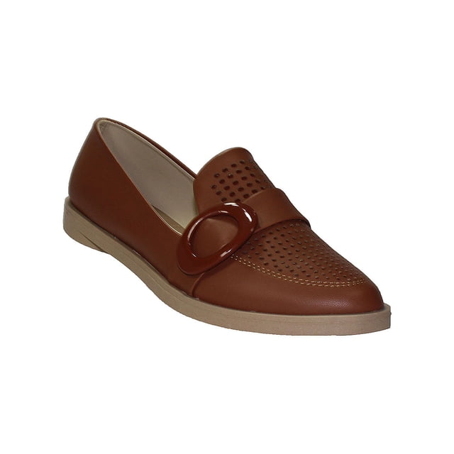 ZAPATO CASUAL LEON MUJER CAFE POLIPIEL CABRA 233 LEON 233p
