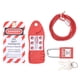 thumbnail image 2 of Cerrojo de bloqueo de cable con forma de pez, Cable ajustable rojo, diámetro 4mm/0,16 pulgadas, longitud 2m/6,6 pies, 2 of 5